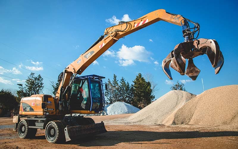 Gru granchio per caricamento e scarico materiali