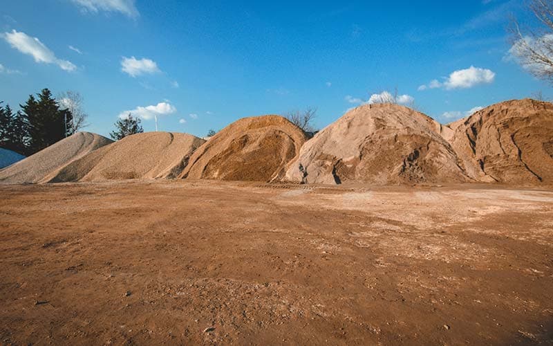 Diverse tipologie di materiali inerti certificati