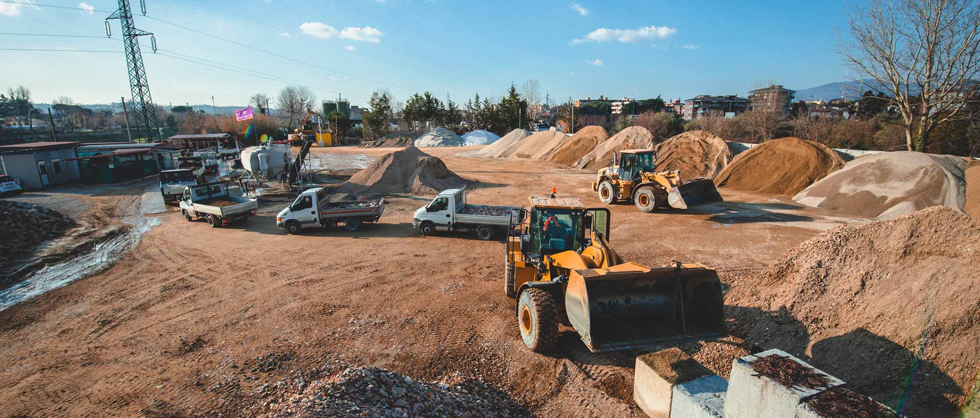 Ghiaia e materiali inerti per edilizia